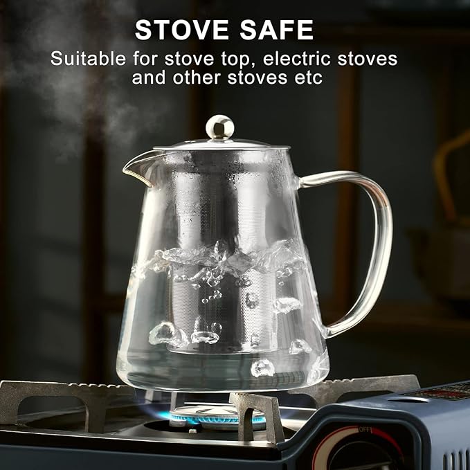 PARACITY 18.6 OZ Glass Teapot