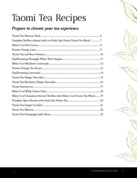 Taomi Tea N Treats Recipe Book Paperback